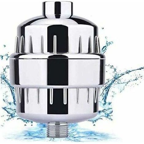 Filtre Douche, Filtre Douche Anti Calcaire - Filtre la Chloramine, le Fluorure et Métaux Lourds, Filtre de Douche avec Cartouches Remplaables - Adoucir l'eau Dure, Protégez Peau et Cheveux (1/5)