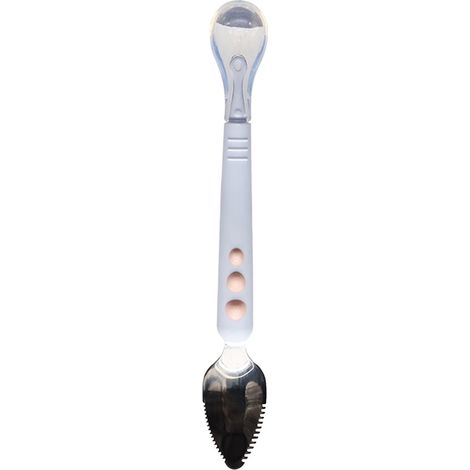 Baby-Fruchtlöffel, doppelseitig, lebensmittelechter Edelstahl, Fruchtfütterungsergänzung, Kindergeschirr, Heimdekoration, Geschenk für Jungen und Mädchen (1/5)