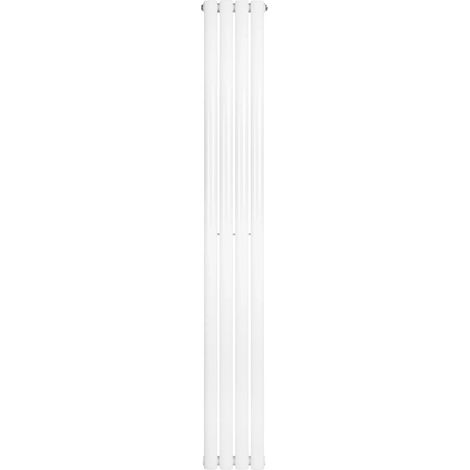 Oval Single Column Radiator - 1800 x 240mm - White (1/5)