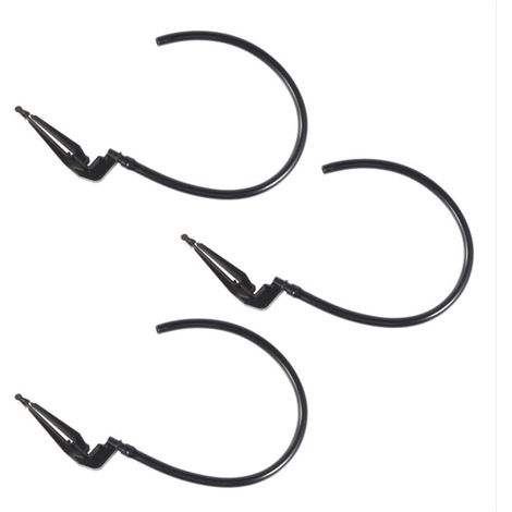 Lot de 3 tubes de recharge de toilettes avec clips adaptateurs