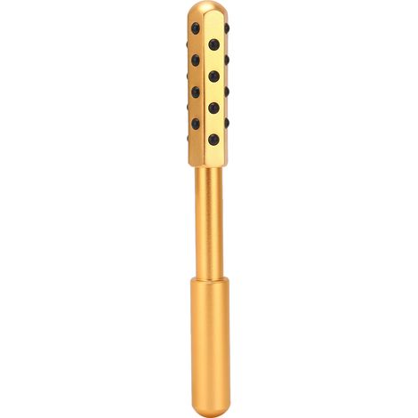 Rouleau facial massant 24 particules de germanium, bâton liftant raffermissant pour la peau, couleur or. (1/5)