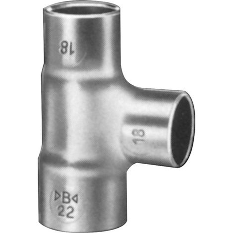 Cu-T-Stueck Fig.5130 10x12x10 mm red.