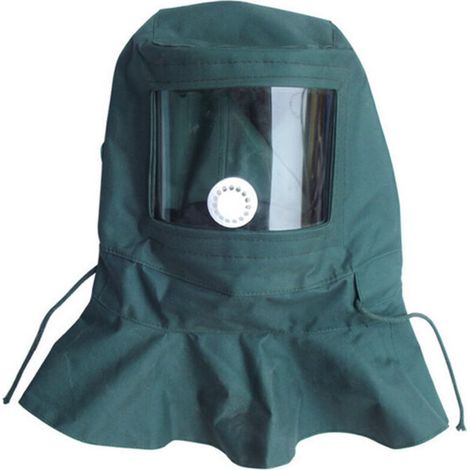 Casque Masque de Protection Anti-Vent Anti-poussière pour Sablage Sableuse,vert (1/4)
