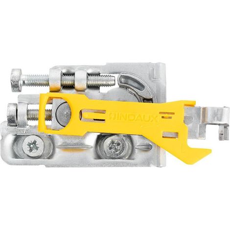 colgador oculto regulable antivuelco muebles de cocina y baño. ajuste independiente. interior - indaux mano izquierda