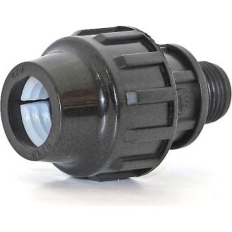 Enlace Riego Manguera  M Ø 25Mm-3/4" Roscado  Fitting Polipropileno  Natuur (1/2)