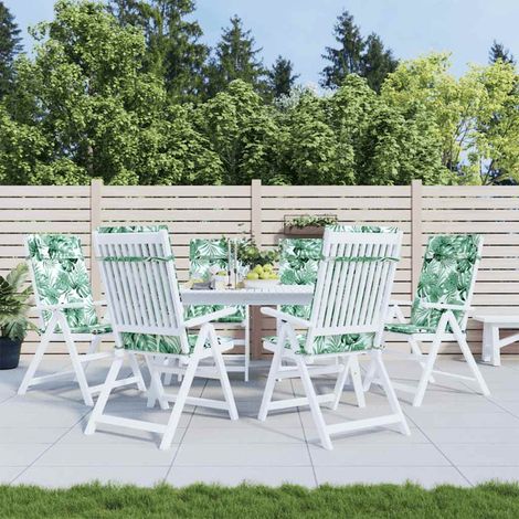 Lot de 6 Coussins de chaise à Dossier haut,Coussins de Chaise haut Dossier Siège Confortables modèle de feuille -AD80004 (1/5)