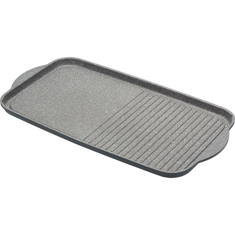 MasterClass Plancha de asar de aluminio fundido antiadherente apta para inducción, 51 x 27 cm (20" x 10,5")
