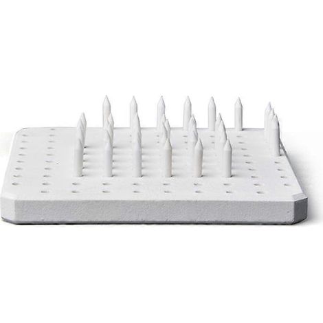 Support de plaque réfractaire en céramique, outil de four à clous, matériau résistant aux hautes températures, outils de poterie, outil de cuisson d'objets en argile (1/4)
