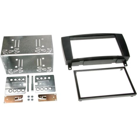 Facade autoradio 2DIN compatible avec Mercedes CLK 04-10 Noir