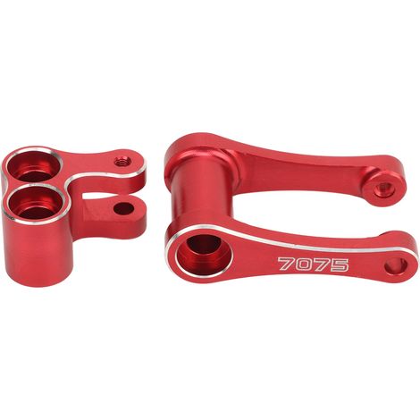 Biellette de direction arrière en alliage d'aluminium haute résistance pour moto LOSI 1/4 Promoto MX rouge (1/5)