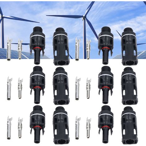 MC4 1000V-Anschluss für Photovoltaikmodule, vorgesehen für die Frontplatte des Wechselrichters. (1/5)