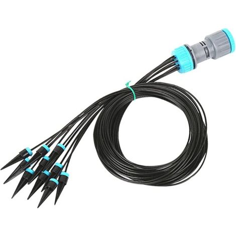 Système d'irrigation goutte à goutte pour jardin - Kit d'irrigation goutte à goutte - Équipement d'irrigation des - 10 pièces - Kit d'irrigation goutte à goutte pour arrosage paysager et (1/5)