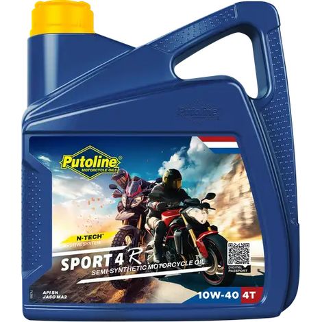 Huile moteur Putoline Sport 4T 10W40 synthétique 4L API SN/CF (1/2)