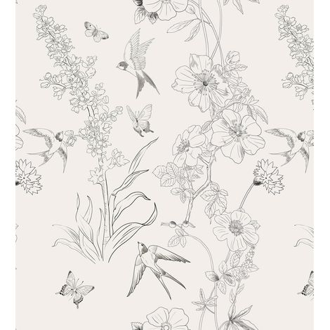 Selbstklebende Fototapete Blume Vintage Flora 0.4W x 6L m (1/5)