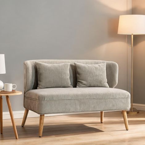 Canapé beige en polyester 117 x 65 x 78,5 cm (1/5)
