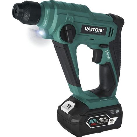 TALADRO SDS PERFORADOR VATTON 20V 1 BATERÃA 4.0AH