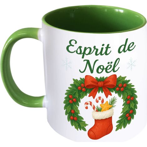 Mug en céramique esprit de Noël 350 ml
