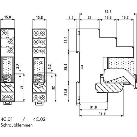 Relais De Couplage - 24 V DC - 16 A - Contact Inverseur - Pour Rail Din 35 Mm - 1 Pièce (1/3)