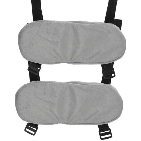 1 paire d'accoudoirs de bureau, coussins d'accoudoirs résistants à l'usure, housses d'accoudoirs confortables-25X8CM-Grey