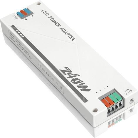 Transformateur 220V 24V LED 240W, alimentation 240w 10A, led driver 24v Transfo AC à DC, convertisseur 220v 24v pour lampe à Led Strip,pour G4, GU5.3, MR11, MR16, Non Dimmable (1/5)
