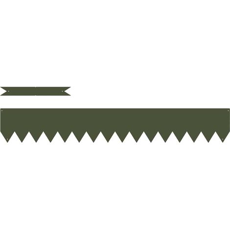 Bordure de Pelouse 20 pcs Vert olive 100 x 0.05 x 20 cm (1/5)