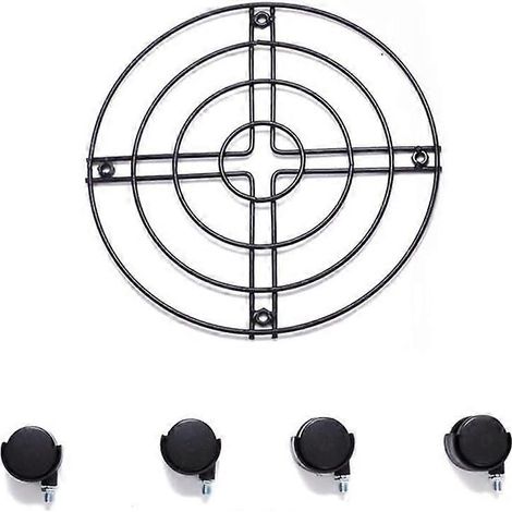 Support à plantes métal avec roulettes, chariot mobile résistant pour grands pots de fleurs, intérieur extérieur jardin terrasse (1/4)