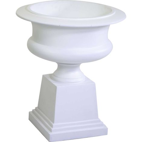 Portavaso resina bianco opaco cm 58x58h67 (1/4)