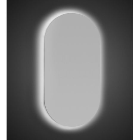 Specchio con Illuminazione a Led 63x110 cm per Bagno Ovale Reversibile (1/5)