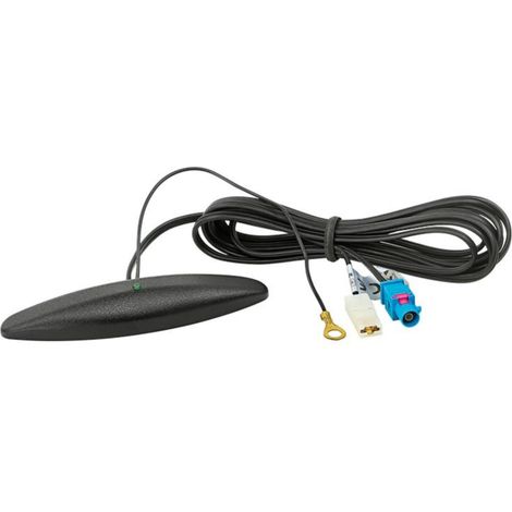 Adnauto – Antenne intérieure pour voiture AM FM – Câble 2,20m – Connexion Fakra M – Réception optimale sur pare-brise