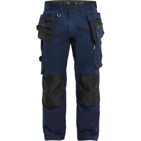 Pantalon de travail stretch avec poches flottantes BLAKLADER 1750 homme Bleu Marine 48 (1/4)