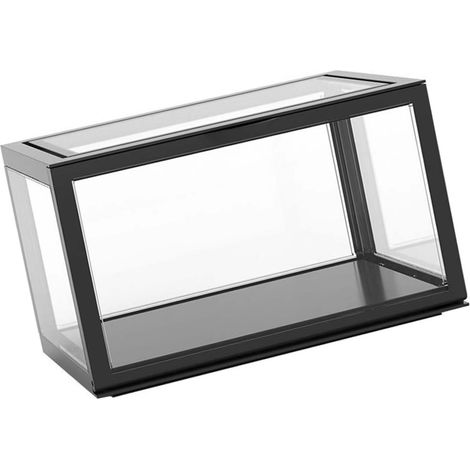 Vitrine acrylique transparente pour figurines, coffret de présentation scellé anti-poussière, meuble de bureau noir (1/5)