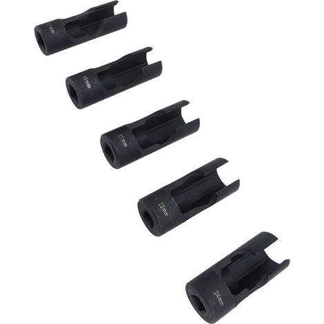 Set di 5 manicotti in acciaio resistente per dadi di fissaggio degli ammortizzatori delle sospensioni per CRV, misure da 17 mm a 24 mm (1/2 pollice).