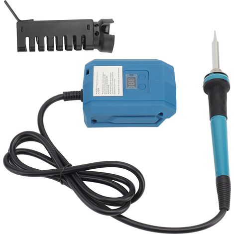 20V wiederaufladbarer Lötkolben, schnelles Aufheizen 300-510°C, Digitalanzeige, kabelloses Lötset mit Station, tragbares Elektrowerkzeug. (1/5)
