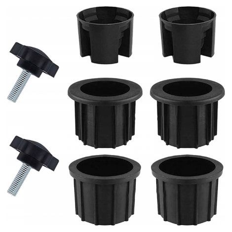 8-teiliges Set Sonnenschirmständer Adaptereinsätze für Sonnenschirmständer 32 38 48 mm Ersatzteile für Sonnenschirme Griffschrauben Geeignet für (1/5)