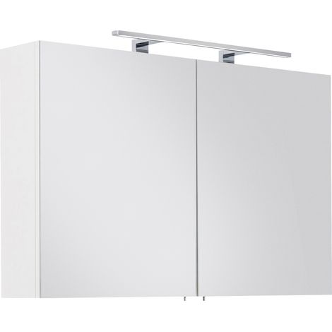Spiegelschrank SANTINI 100 weiss inkl. LED-Lampe (1/4)
