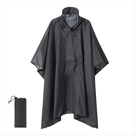 Housse de pluie moto Gris - Abri imperméable pour camping, randonnée et voyage, tente de protection contre les intempéries (1/5)