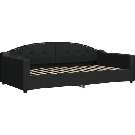 Lit de repos noir 100x200 tissu (1/5)