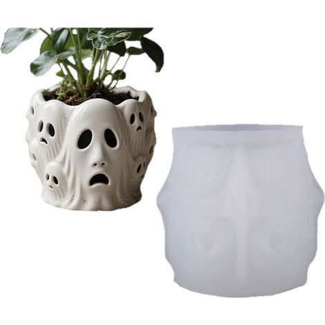 Molde flexible de silicona para macetas y soportes de joyería.