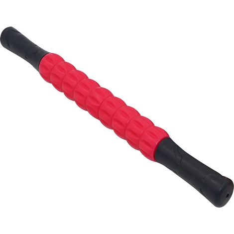 Masaje con rodillo muscular alivia el dolor muscular, espasmos, tensión, ayuda a la recuperación de las articulaciones de las piernas y la espalda, rojo (1/5)