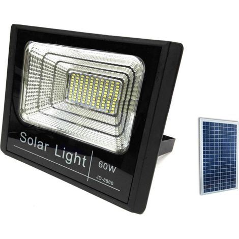 FARO LED 60W PANNELLO SOLARE CREPUSCOLARE IP65 LUCE 6500K 1650Lm (1/4)