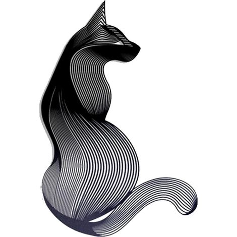 Art de mur de chat métallique, sculpture de mur de métal, décoration de mur de chat, décoration de la maison, pour la maison, café, jardin, salon (1/5)