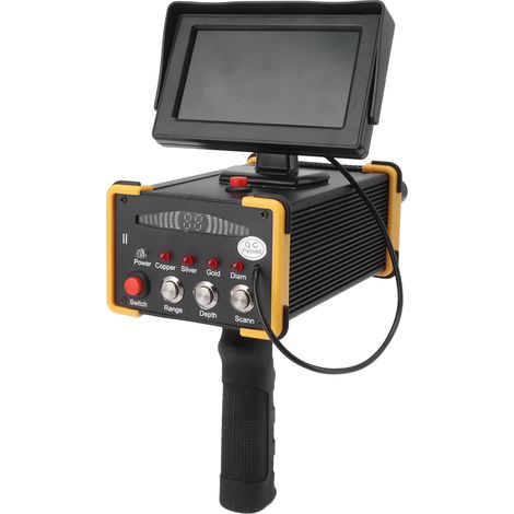 Détecteur de métaux GR6000, affichage à bord jaune, 15m de profondeur, 1000m, télémètre, équipement de Scanner, 100 à 240V, prise ue (1/5)