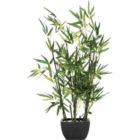 Plante Artificielle "Bambou" 76cm Vert (1/2)