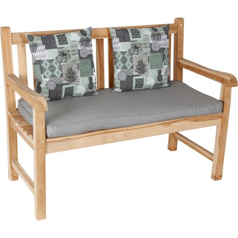 Gartenbank Auflagenset 111x51cm Bankauflage mit 2 Kissen Bankkissen Sitzkissen (1/2)