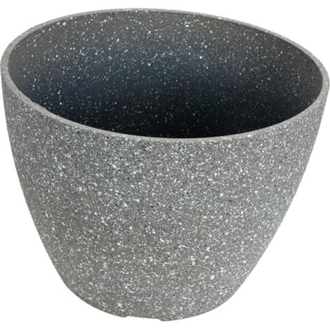 Pot de fleurs imitation ciment pour plantes d'intérieur et d'extérieur (1/5)
