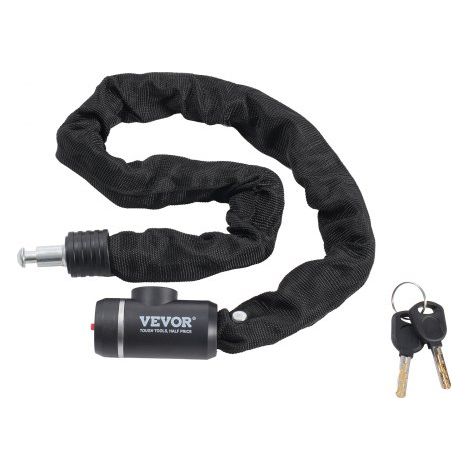 Antivol de chaîne de vélo - 85 cm - antivol de sécurité pour vélo (1/5)