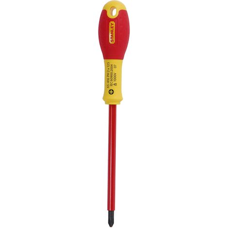 STANLEY 1-65-416 Cacciavite con Lama Isolata, 125 mm x 2, Phillips