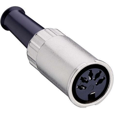 Connecteur rond DIN femelle, droit Lumberg 0122 08-1 Nombre de pôles: 8 argent 1 pc(s) (1/3)