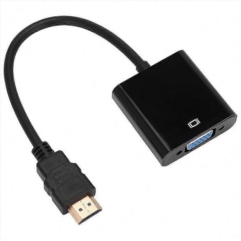 Câble adaptateur vidéo VGA mâle vers VGA RGB femelle, compatible 1080p, adapté aux PC. (1/5)