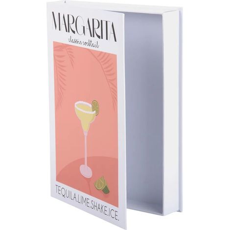 Scatola Portaoggetti a forma di libro Margarita Arancione Pesca
